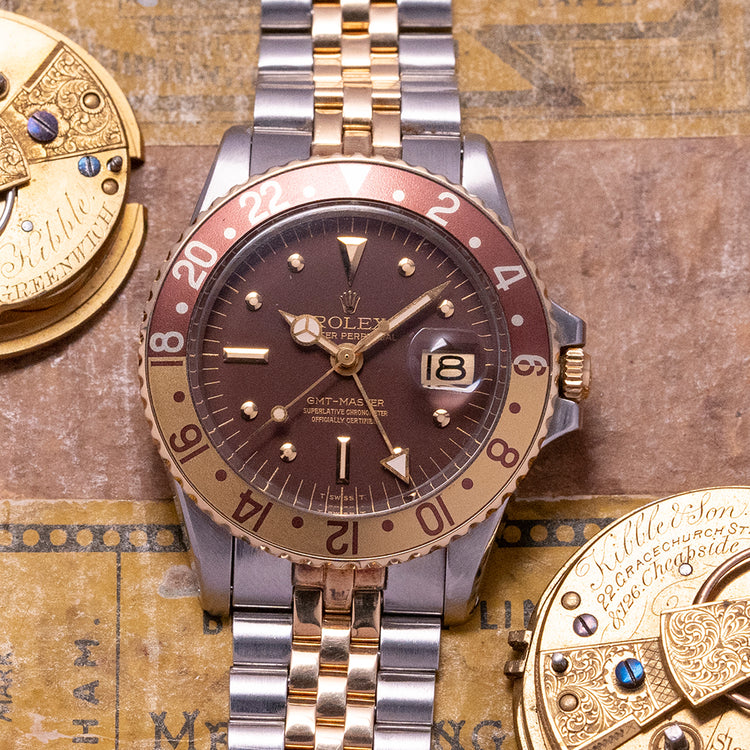 1973 Rolex GMT-Master "Rootbeer" 1675 MK3 Dial