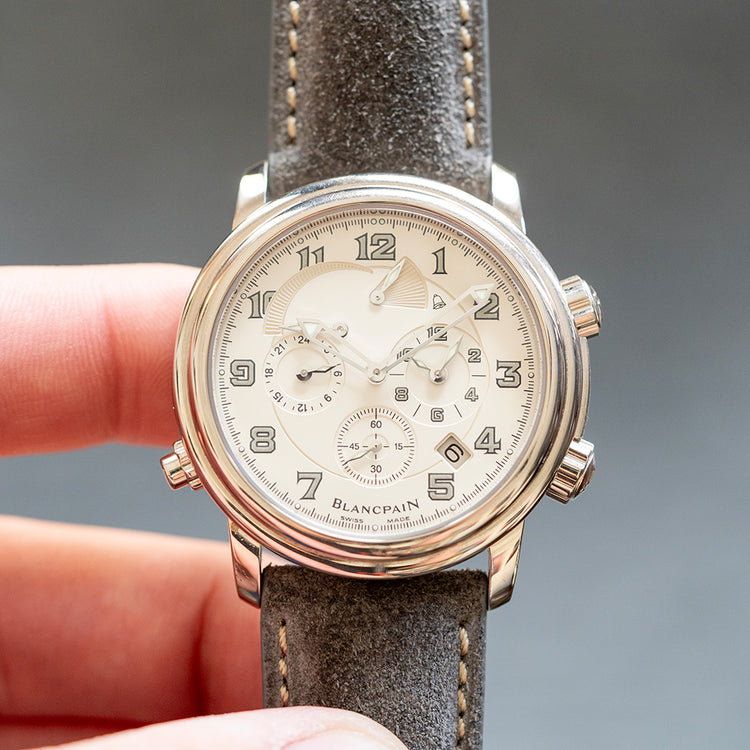2000s Blancpain Léman Réveil GMT 18ct White Gold 40mm - vault