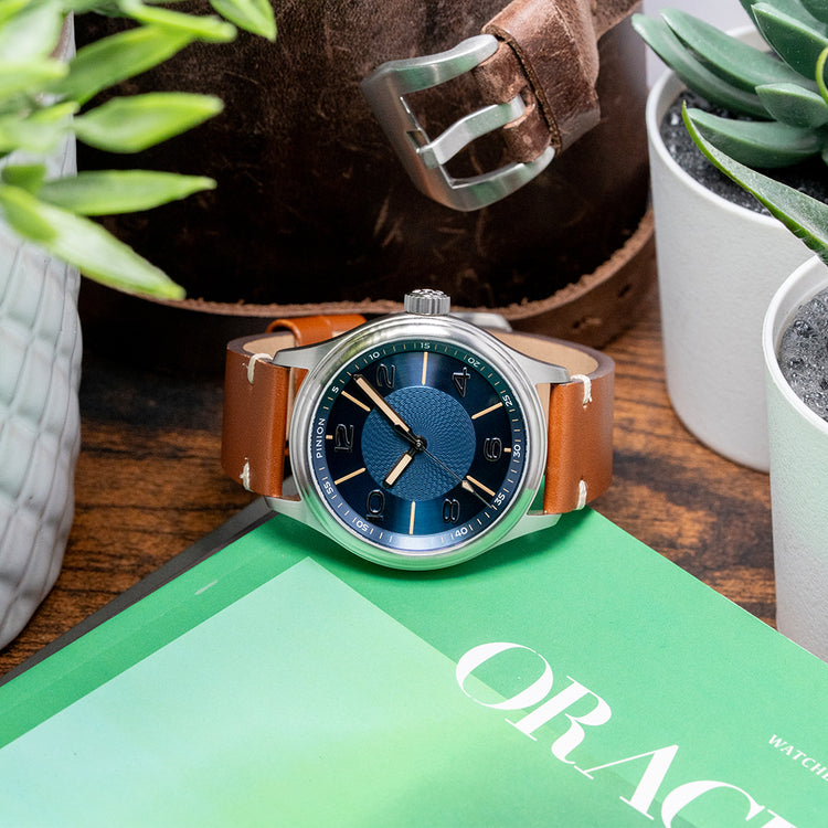 2022 Pinion Neutron ST-BL Blue 38.5mm Automatic on Strap