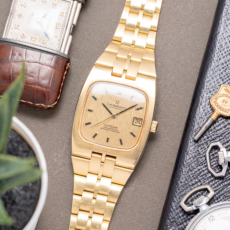1971 Omega Constellation Chronometer 18ct Gold 168.047