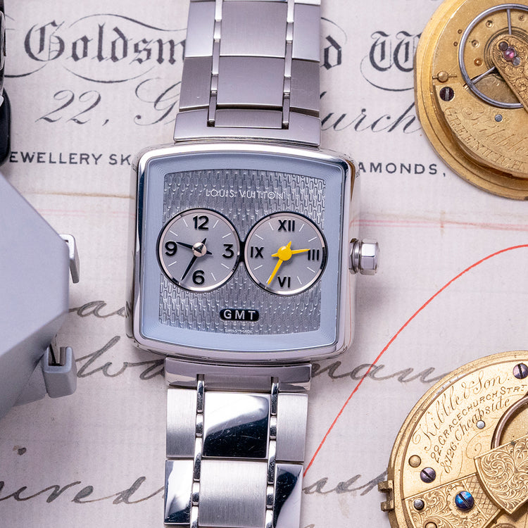 2010s Louis Vuitton Speedy Duo-Jet GMT on Bracelet Q2371