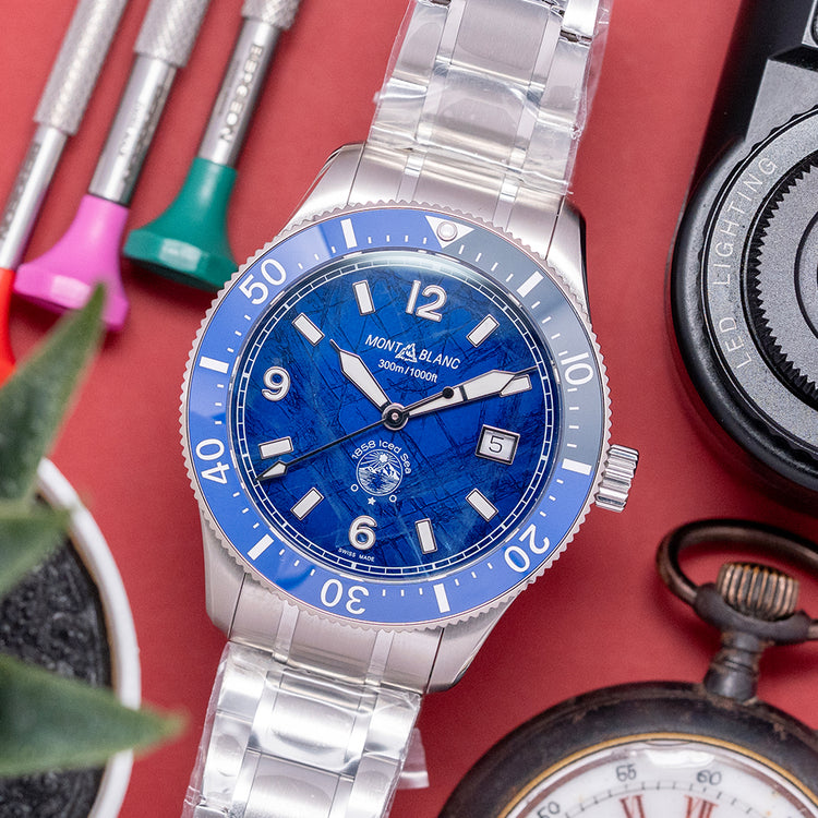 2025 Montblanc Iced Sea Automatic Blue 41mm 129369
