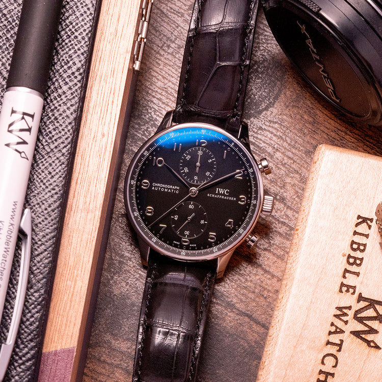 2010 IWC Portuguese Chronograph Black IW371438