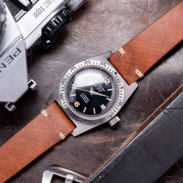 1960s Marc Nicolet Skin Diver Date Automatic ETA 2472 36mm