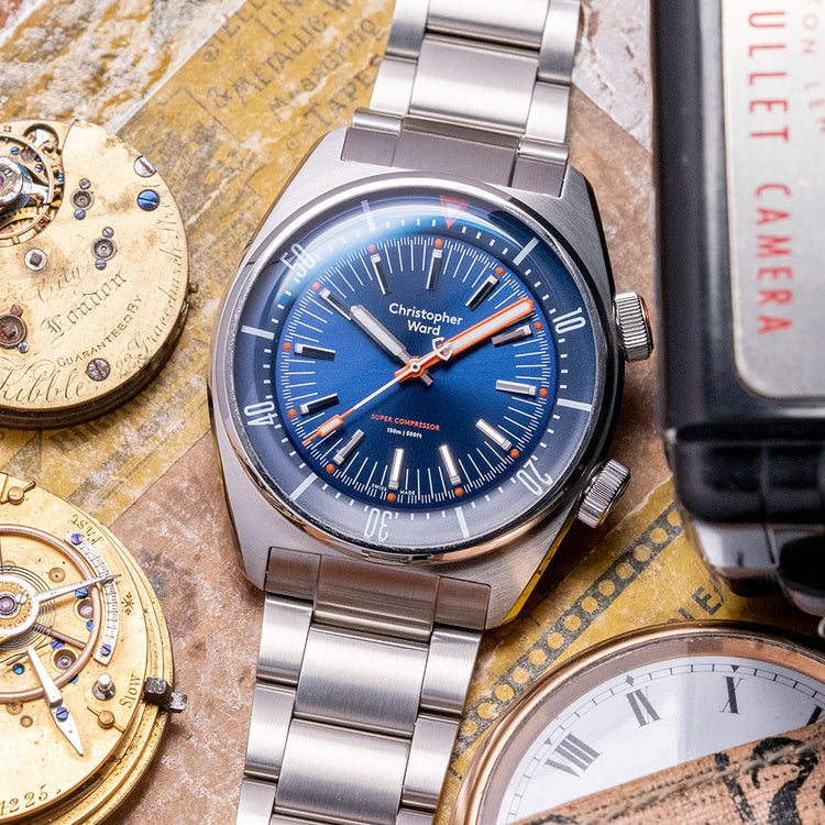 2021 Christopher Ward C65 Super Compressor Blue 41mm