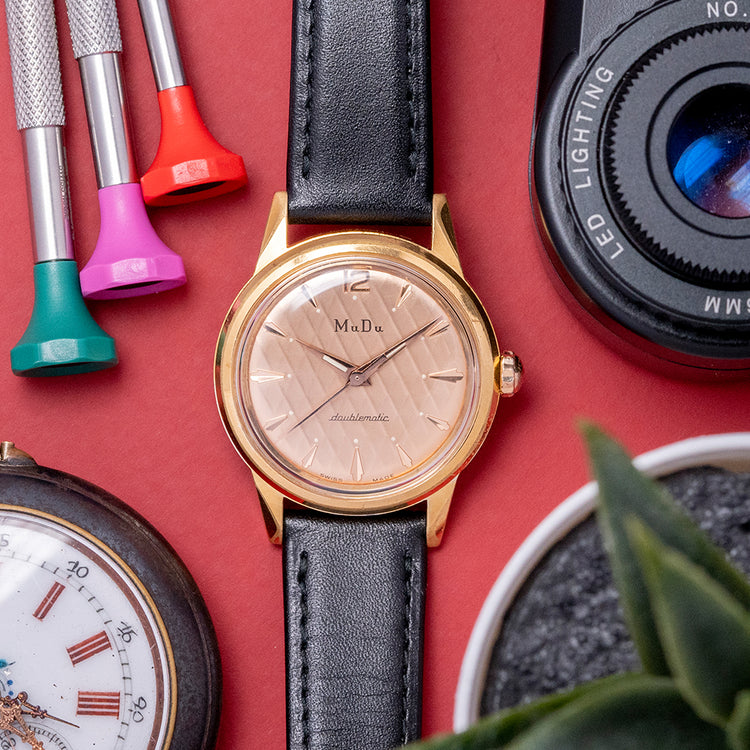 1960s MuDu Doublematic Textured Dial Automatic 32mm