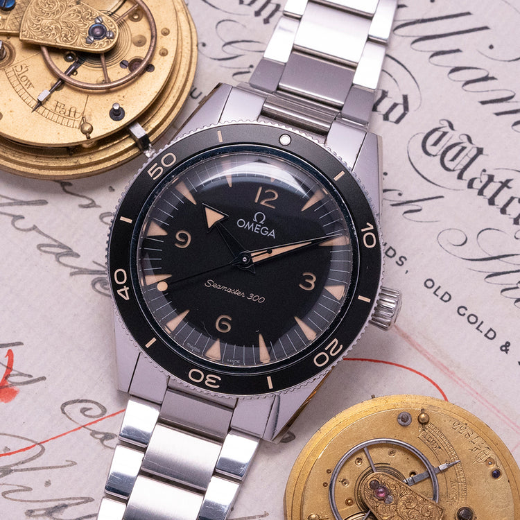 2021 Omega Seamaster 300 Heritage Black 324.30.41.21.01.001