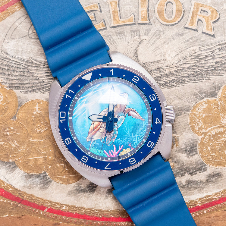 2025 Islander Automatic Blue 'Turtle' Dive Watch 43mm #ISL-301