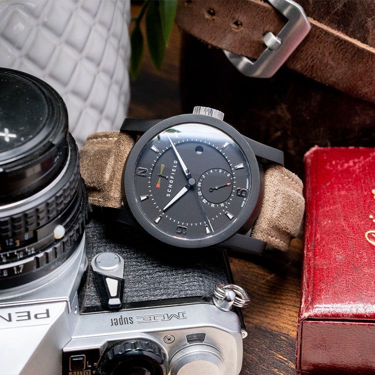 2012 Schofield Signalman GMT Black Limited Edition 44mm