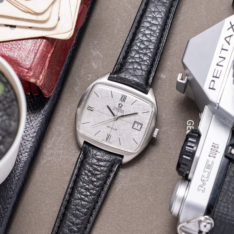1969 Omega De Ville Automatic Linen Dial 162.047 "TV" 36.5mm