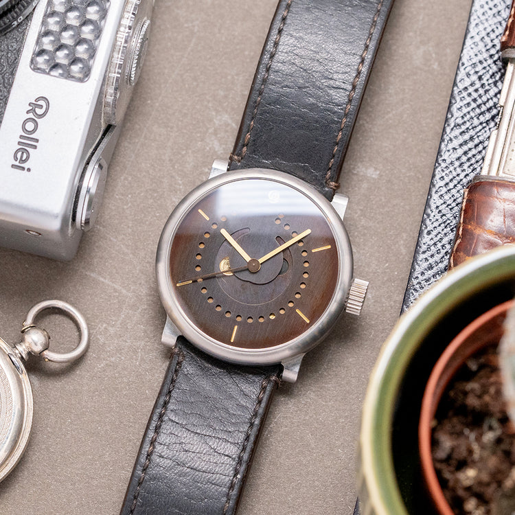 2013 Ochs und Junior Moonphase 39mm Titanium 'Patina'
