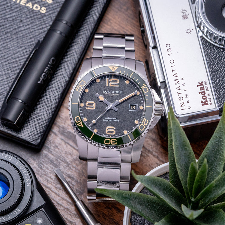 2023 Longines HydroConquest 41 Green Bezel L3.781.4.05.9