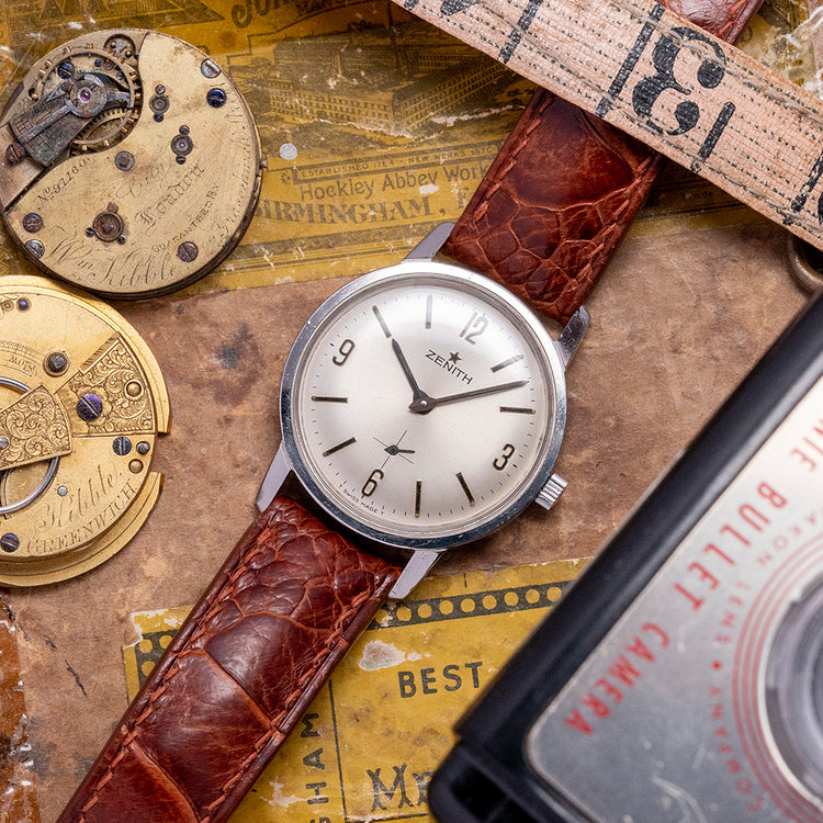1965 Zenith Manually Wound "Explorer Dial" 33.5mm