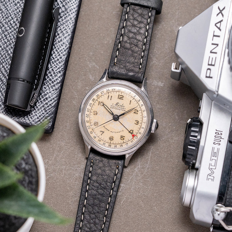 1940s Mido Multifort Datometer Super-Automatic Bumber 33.5mm