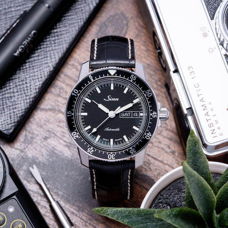 2022 Sinn 104 ST SA Black Automatic on Strap