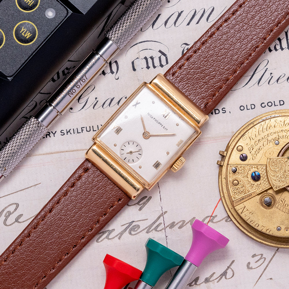 1940 Patek Philippe 18ct Gold Hooded Lugs Cal. 9