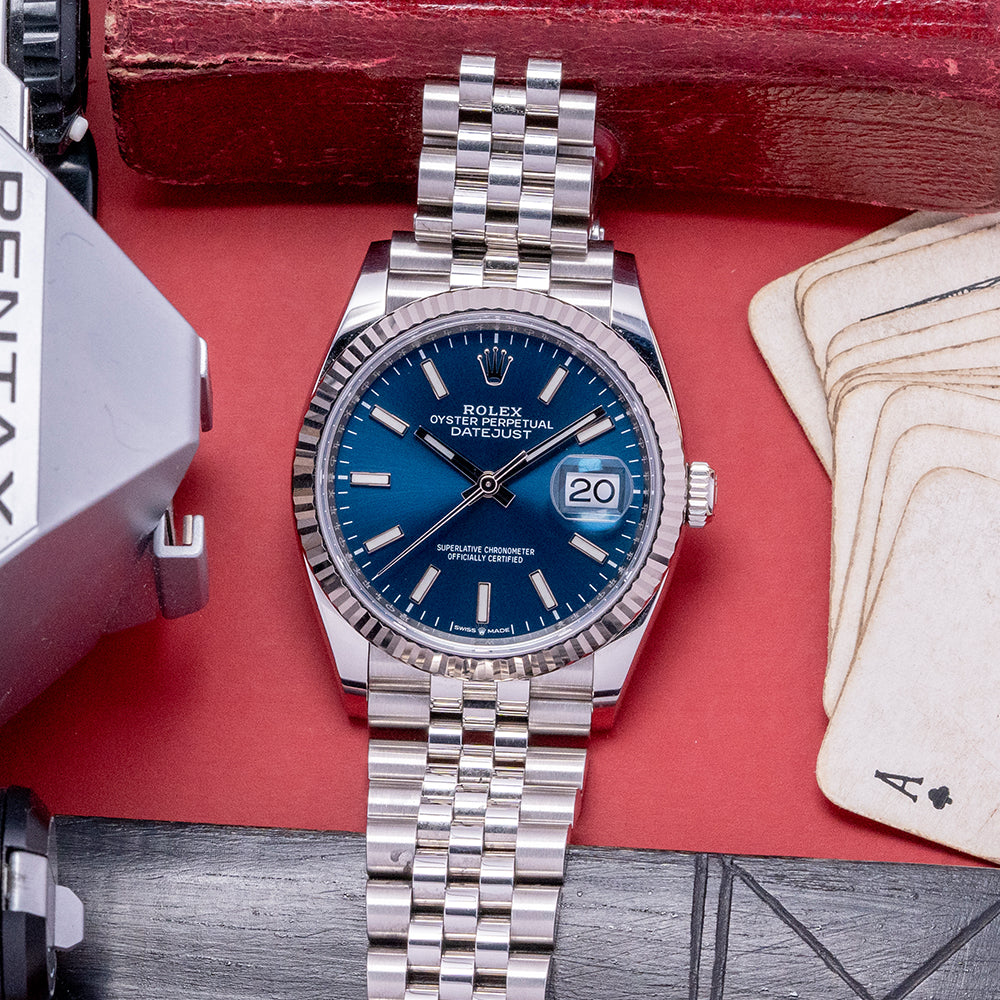 Rolex Datejust 36 Blue Dial Jubilee 2021 Rolex Datejust 36mm Blue