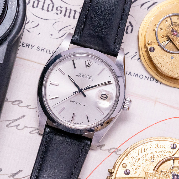 1971 Rolex Oysterdate Precision 6694 Tritium Sharp Case