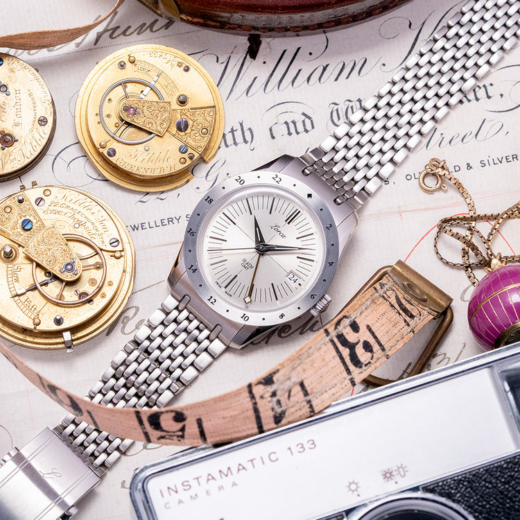 2024 Lorca Model No.1 GMT Silver Dial on Bracelet 36mm