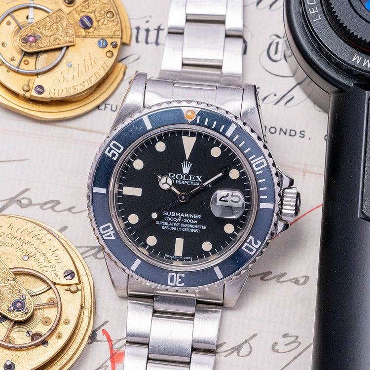 1984 Rolex Submariner Date 16800 Matte Dial Box & Papers