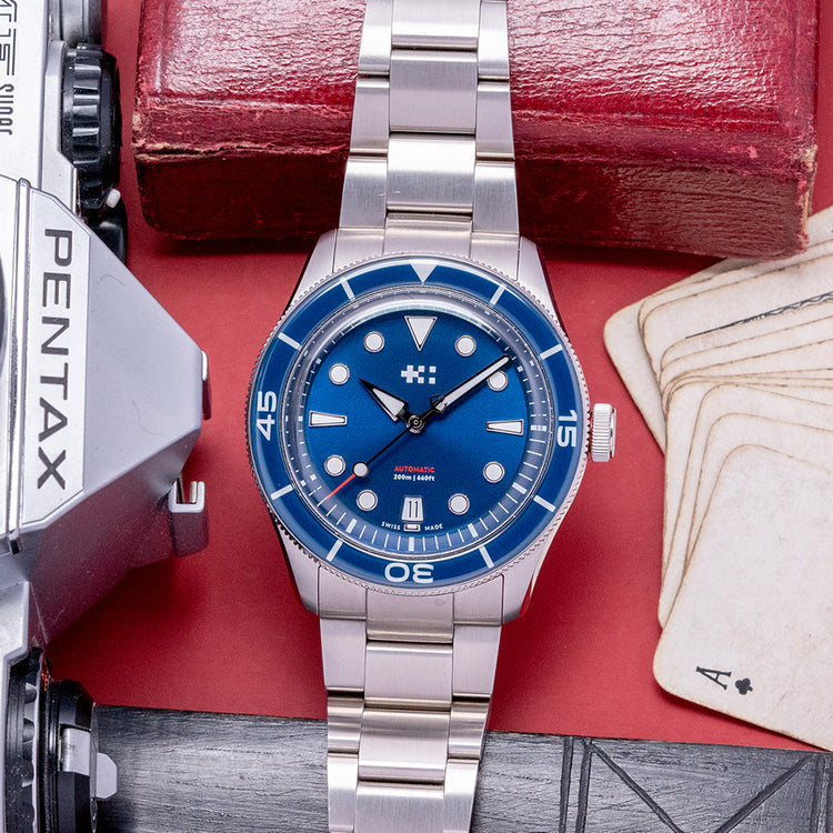 2024 Christopher Ward C65 Aquitaine Blue Automatic