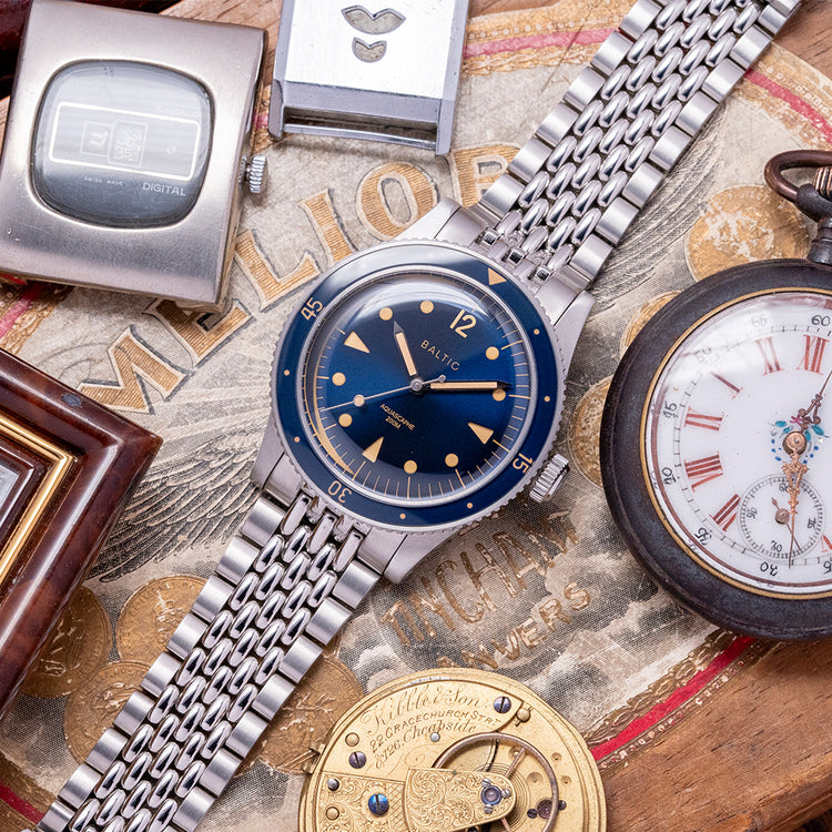 2022 Baltic Aquascaphe Classic Blue Gilt on BOR 39mm