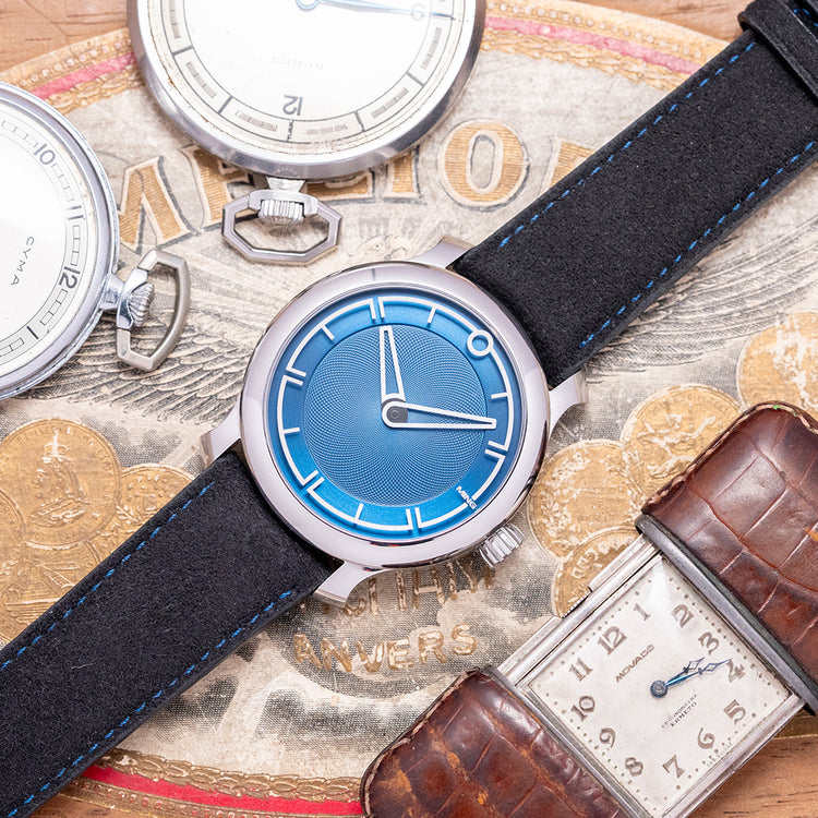 2022 Ming 17.09 Blue Dial Automatic 38mm on Strap