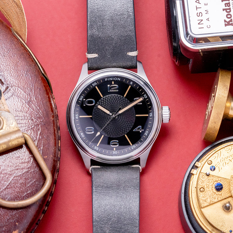 2024 Pinion Neutron Galvanic Black 38mm Automatic