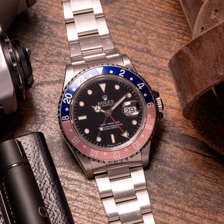1991 Rolex GMT-Master Faded "Pepsi" 16700 Tritium