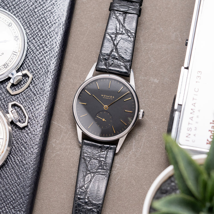 1996 Nomos Orion 35mm Manual Black Dial Early Ref 332