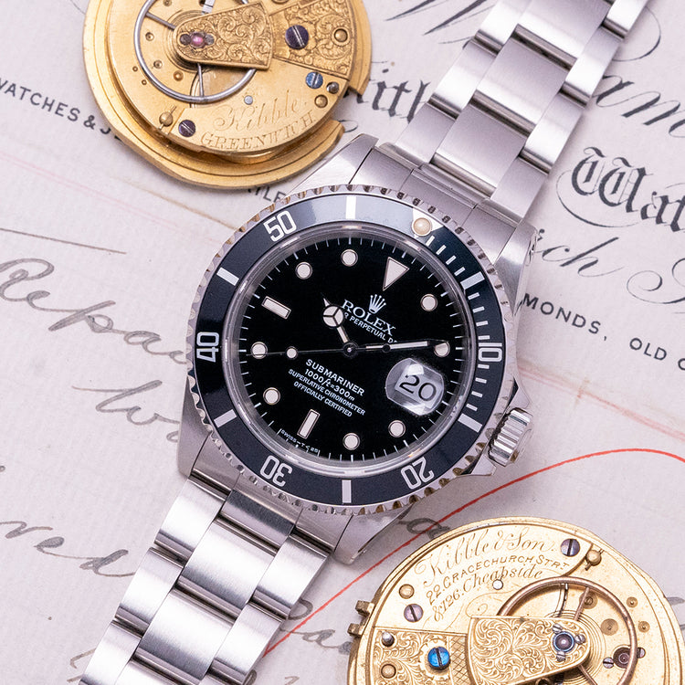 1995 Rolex Submariner Date 16610 Box & Papers