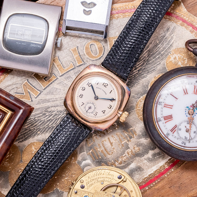 1934 Rolex Oyster 9ct Gold Cushion 31.5mm 678