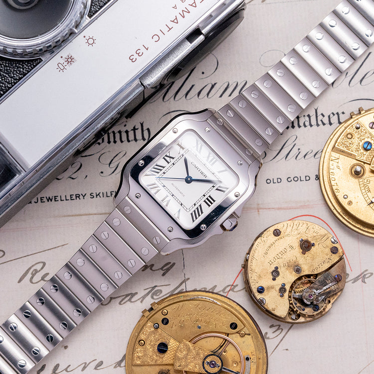 2022 Cartier Santos De Cartier Medium White 35mm WSSA0029