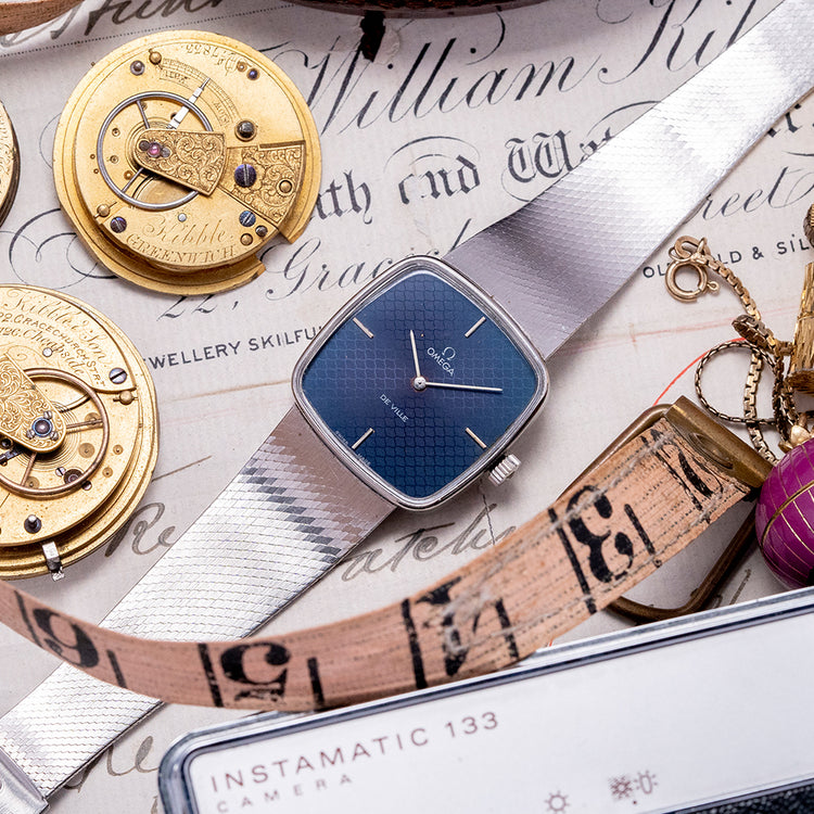 1978 Omega De Ville Blue 'Mosaic' Dial Mechanical 311.0165