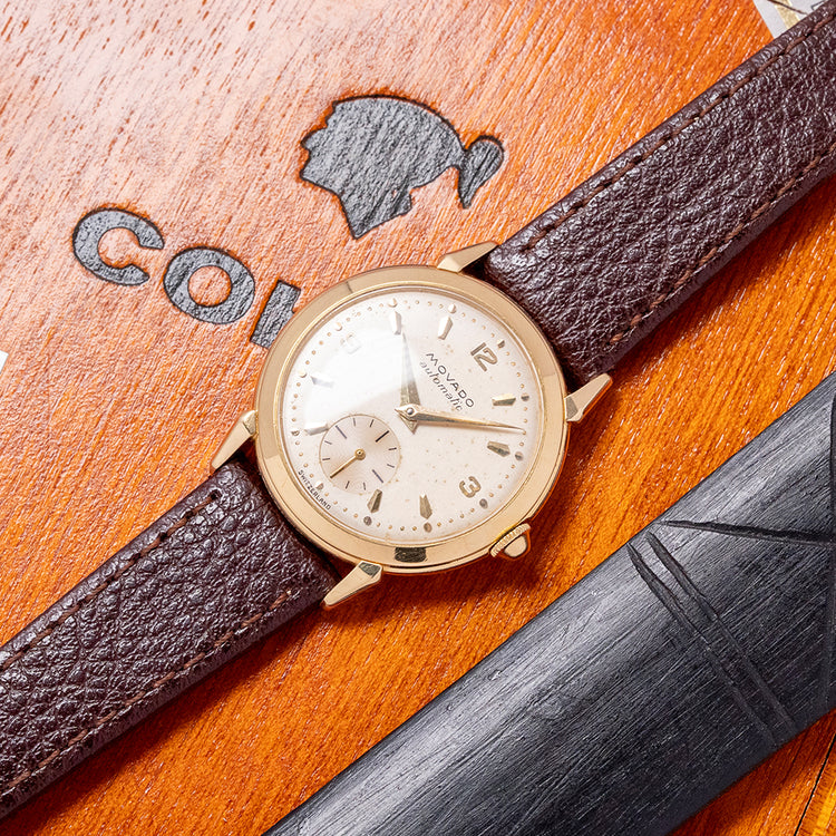 1950s Movado 18ct Gold "Calatrava" Bumper Automatic 32mm