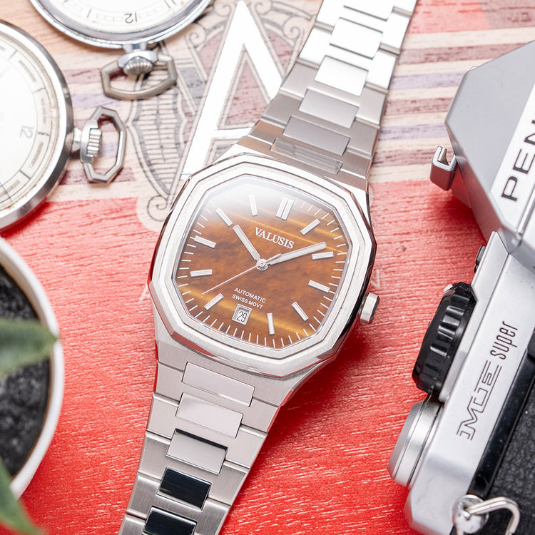 2026 Valusis Volt Tiger Eye Automatic 40mm on Bracelet