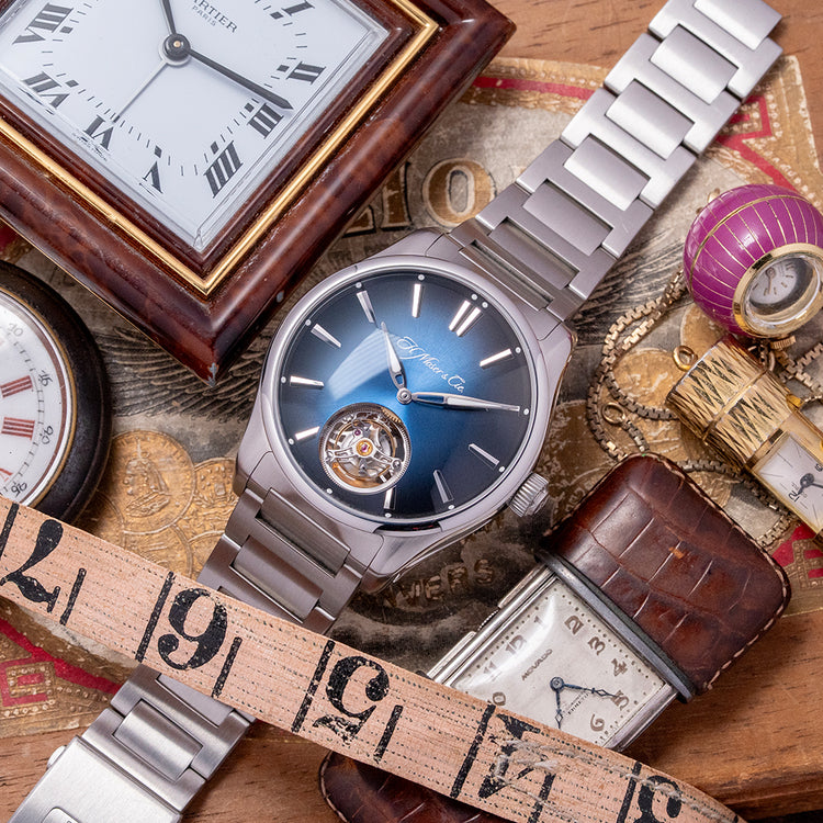 2019 H. Moser & Cie Pioneer Tourbillion Midnight Blue Limited