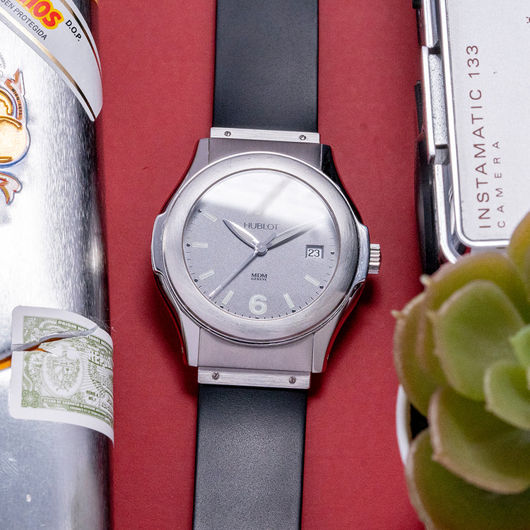 2000s Hublot Elegant MDM Automatic 41mm Grey Dial 1910.1