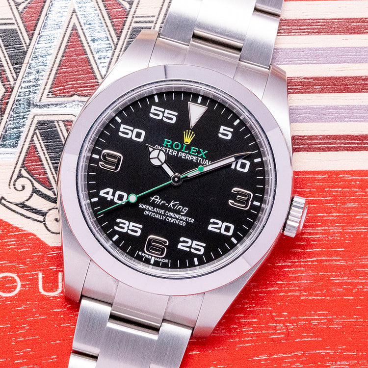 2020 Rolex Air King 40mm Black Dial Discontinued 116900
