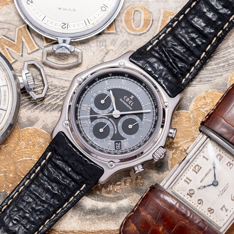 1996 Ebel Le Modulor Chronograph Automatic Black 9137241