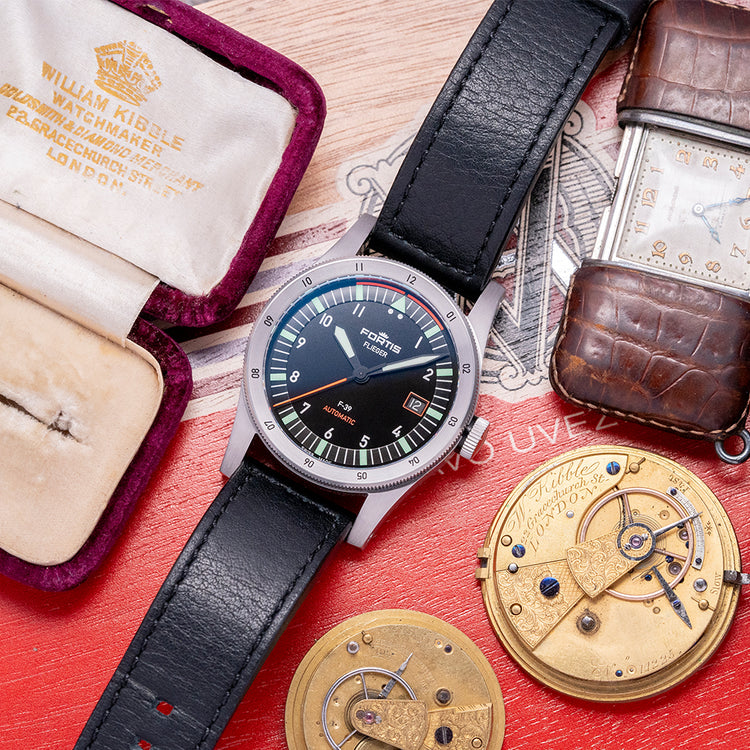 2021 Fortis Flieger F-39 Automatic 39mm Black Dial