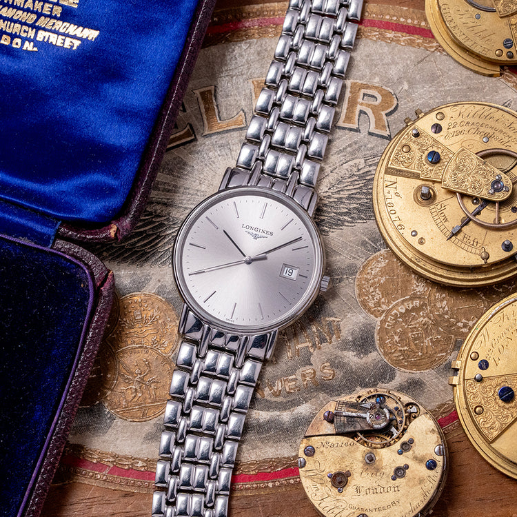 2000s Longines Grand Classic Silver Quartz 33mm L4.720.4