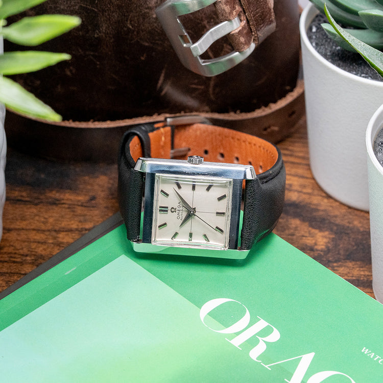 1961 Omega Automatic 'Tank' 28x35mm Steel Case 3999