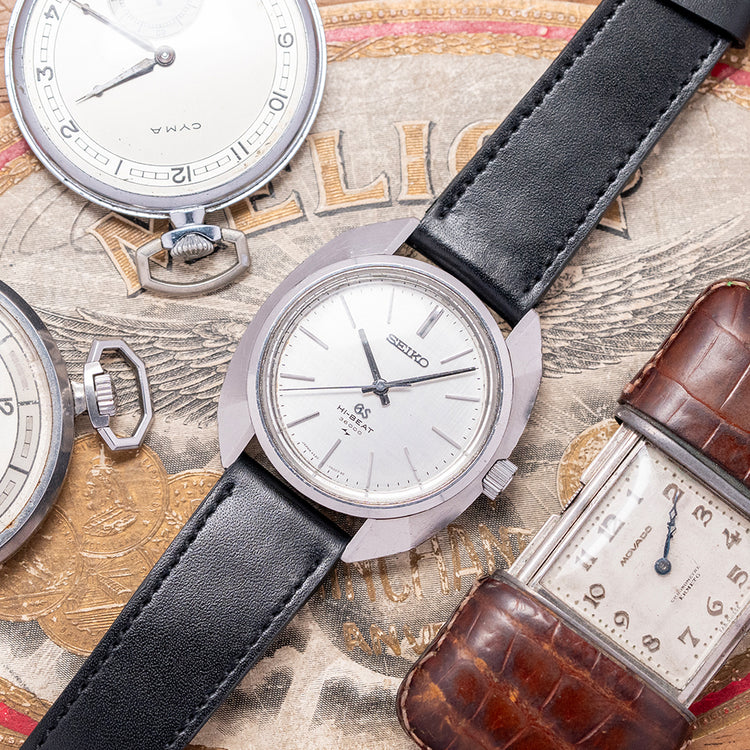1969 Grand Seiko Hi-Beat Linen Dial Manual 37mm 4520-7000