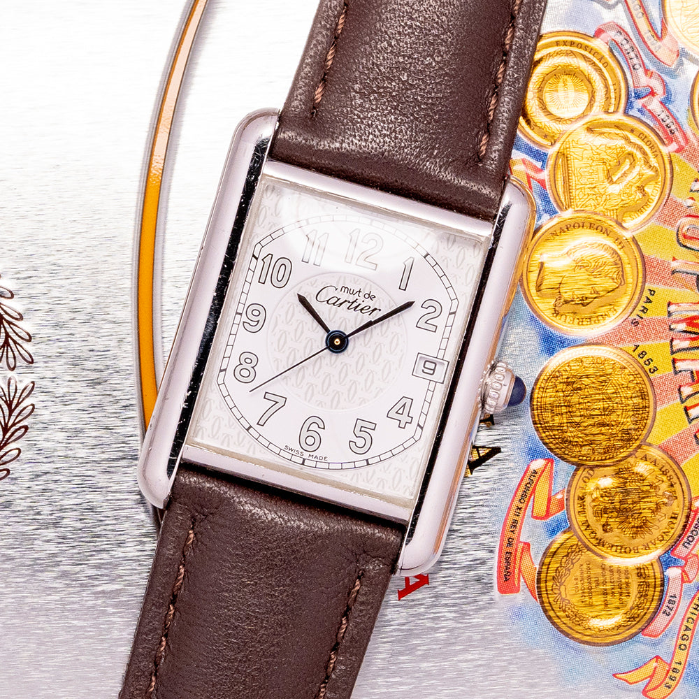 2000s Cartier Tank Must de Cartier 925 Silver 25x33mm 2414