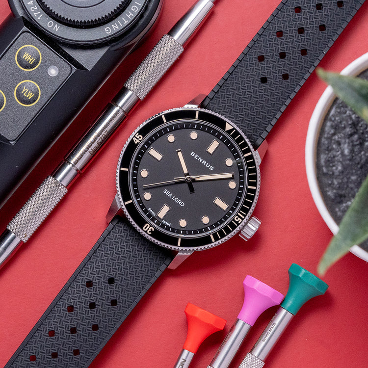 2023 Benrus Sea Lord Classic Diver Black Automatic 39mm