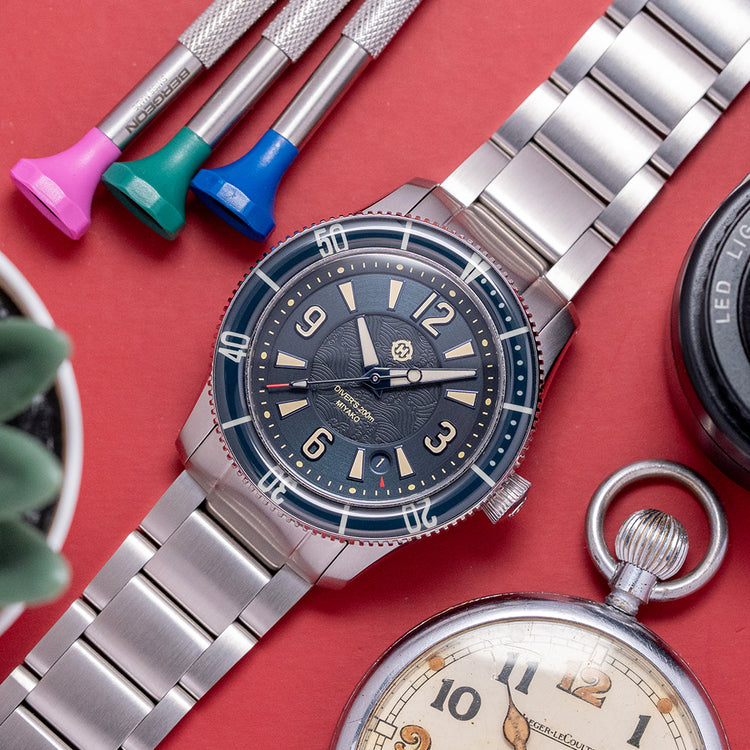 2023 HELM Miyako Blue Automatic Diver 41mm on Bracelet