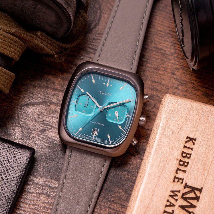 2020 Brew Retrograph “Teal” Dial Chronograph