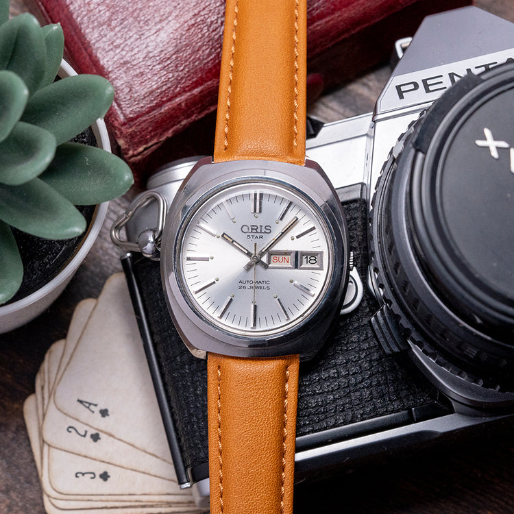 1970s Oris Star Automatic Day Date Cal. 648 KIF 37mm