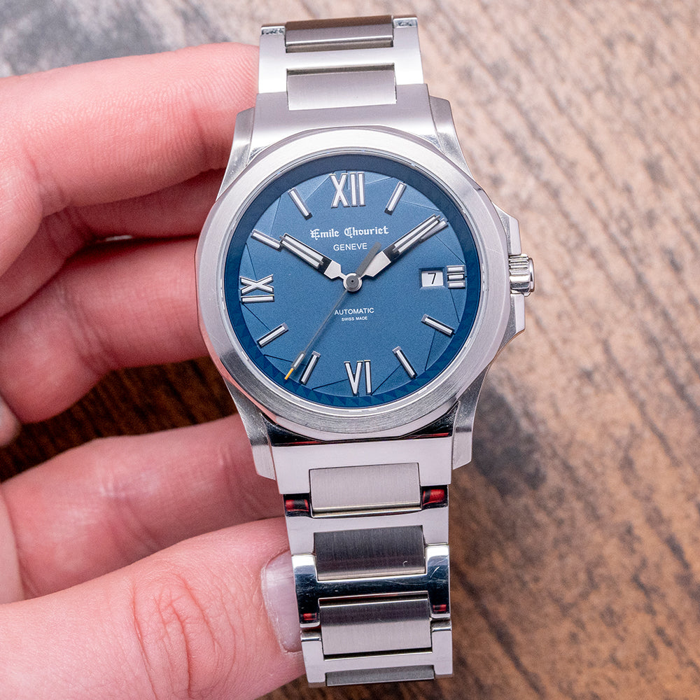 2020 Emile Chouriet Ice Cliff 40mm Blue Automatic